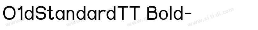 O1dStandardTT Bold字体转换
